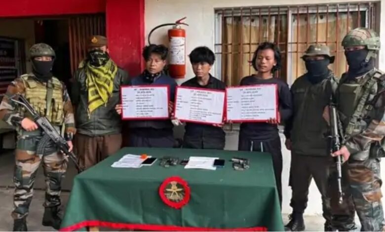 3 NSCN-K Militants Arrested in Arunachal; Weapons and Brown Sugar Recovered