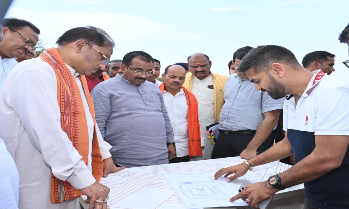 CM Sai Inspects Under-Construction Nalanda Campus: Issues Strict Directives on Quality and Timelines