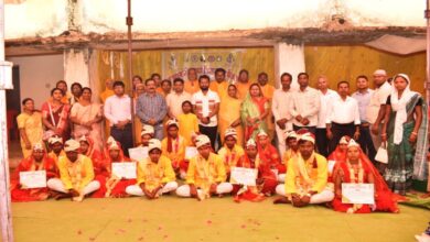 Chief Minister's Kanya Vivah Scheme: 65 Couples Tie the Knot in Jashpur; A Deaf-Mute Couple Also Performs the Seven Ritual Rounds