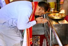 Chief Minister Vishnudeo Sai participated in the Harinam Sankirtan 'Namayajna' and prayed for the prosperity of the state.