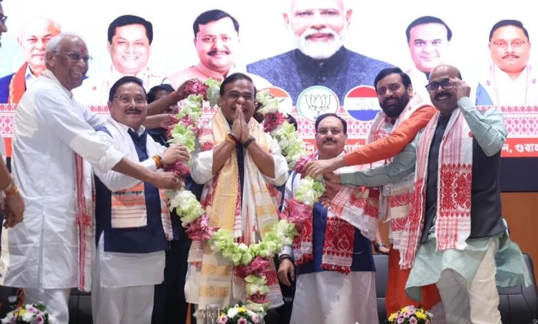 Launch of Himanta Government 2.0 in Assam; Oath-taking ceremony today in the presence of Modi and Shah.