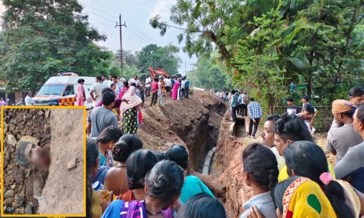बालोद में बड़ा हादसा: सीवरेज लाइन खुदाई के दौरान धंसी मिट्टी, 4 मजदूर नाली में दबे; मौत की आशंका