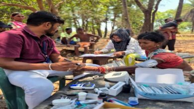 Crossing dense forests and a river, a health team saved the lives of two innocent children.