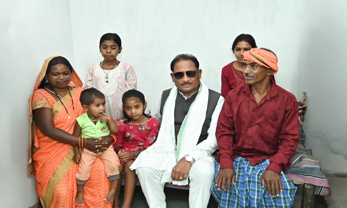 From a Mud Hut to a Concrete Home: CM Sai Conducts Housewarming Ceremony
