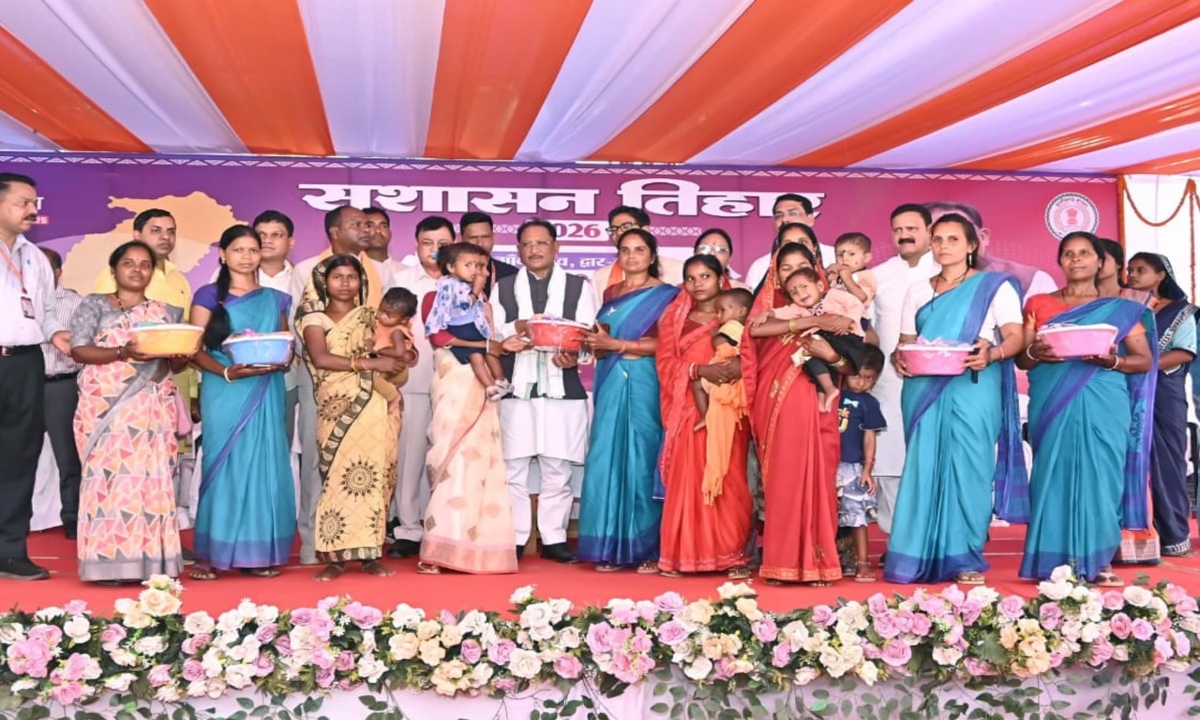 CM Sai's 'Chaupal' in Lemru: Says — Serving the People is the Government's Foremost Duty