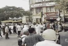Uproar in Kolkata over anti-encroachment drive; police pelted with stones, 3 personnel injured.