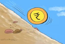 Rupee Hits Record Low, Reaching 96.18 Per Dollar for the First Time; Sensex Plunges 1,000 Points