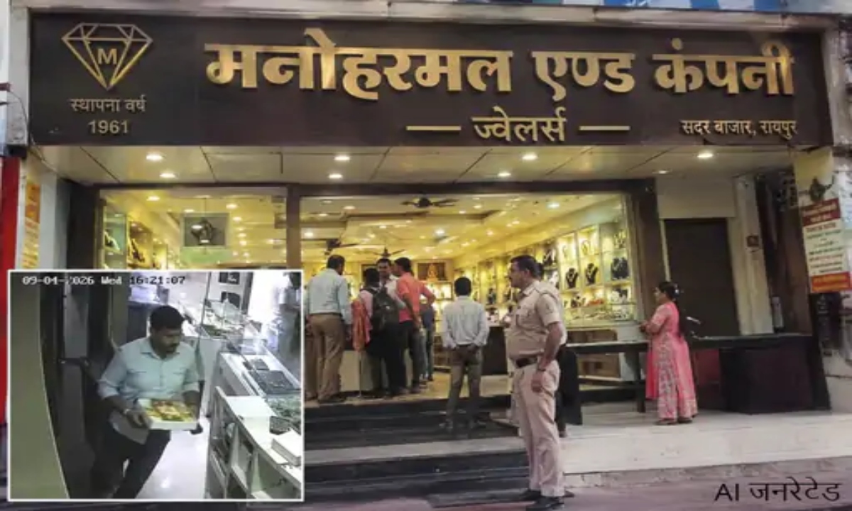 Jeweler's Employee Steals Jewelry Worth ₹2 Crore in Raipur
