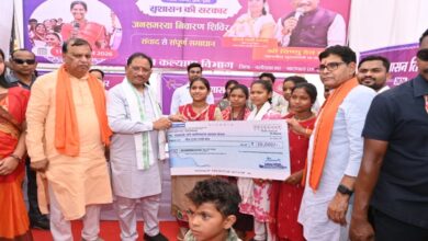 At the Karhibazar Samadhan Shivir, CM Sai unveiled development projects and interacted with beneficiaries of various schemes.