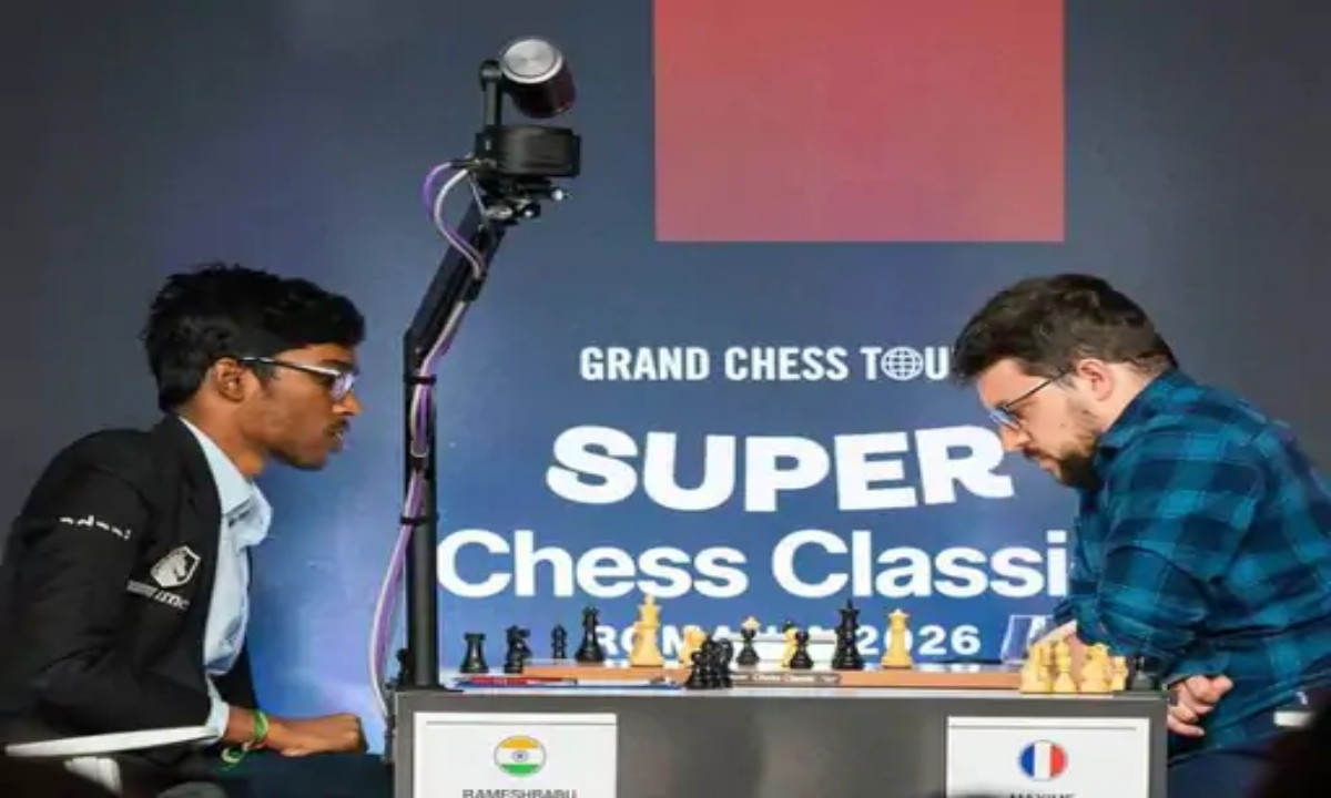 Praggnanandhaa-Lagarde Clash Lasts 6 Hours—The Longest Match of the Super Chess Classic, Spanning 139 Moves.