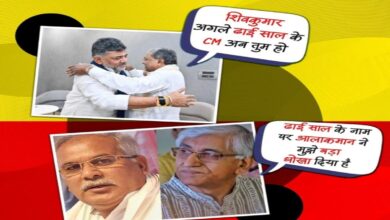 Chhattisgarh BJP Launches 'Poster War' Over Karnataka Politics; Accuses Congress of Deceit