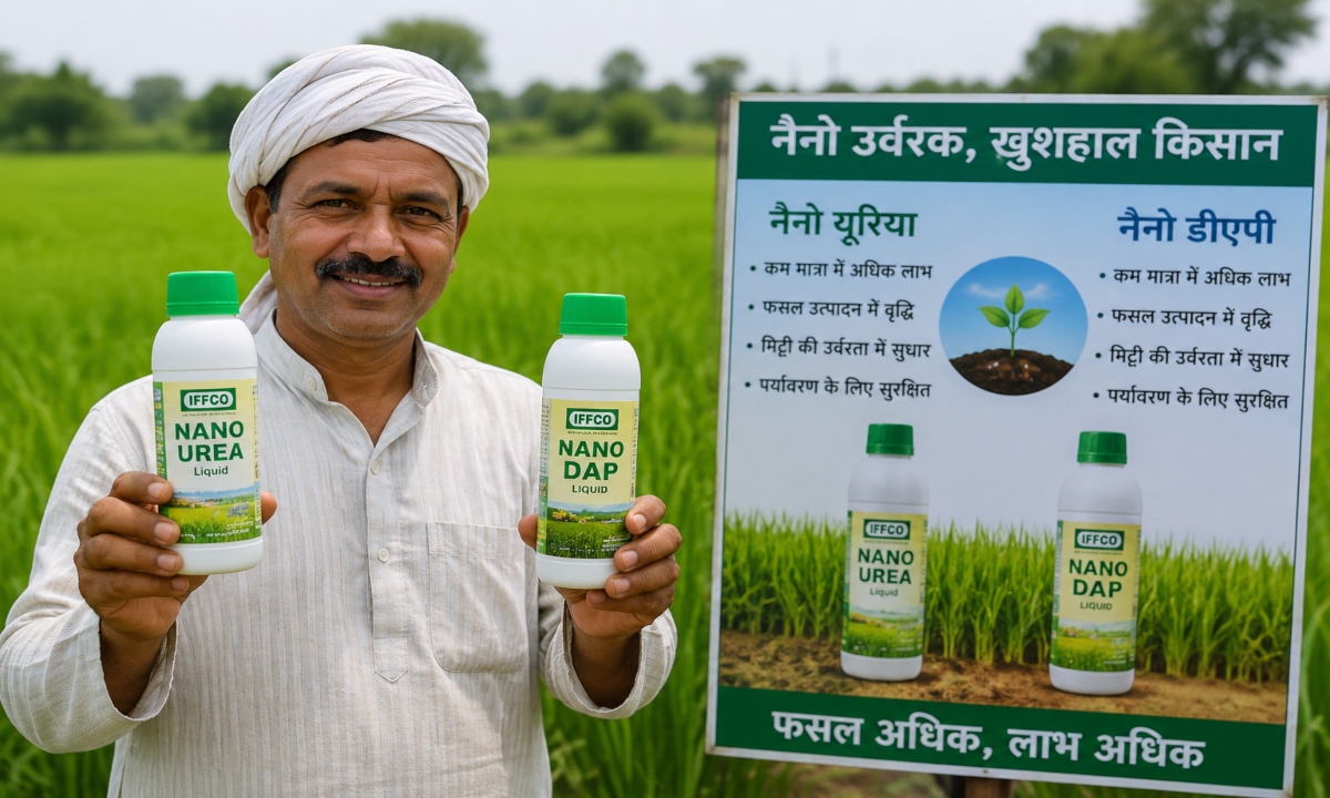 Nano Urea and Nano DAP: Farmers' New Choice—An Option for Better Yields at Lower Cost.