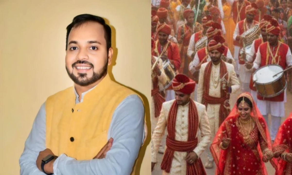 Deepesh Sahu—who transitioned from a teacher to an MLA—ties the knot today at a mass marriage ceremony.