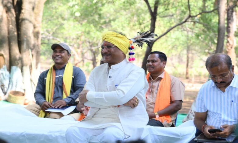 As part of the 'Sushasan Tihar' initiative, Chief Minister Vishnudeo Sai visited Garpa in Abujhmad and engaged in a direct dialogue with the villagers.