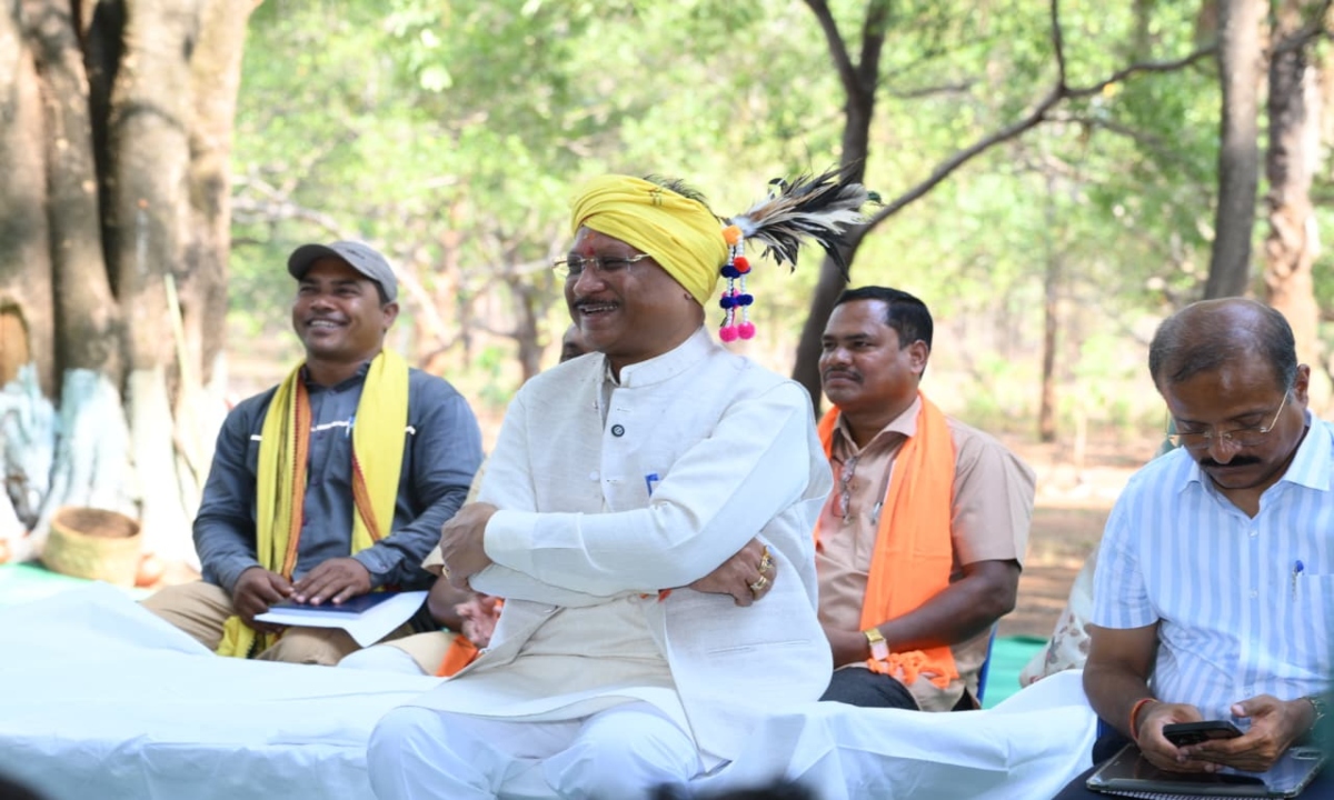 As part of the 'Sushasan Tihar' initiative, Chief Minister Vishnudeo Sai visited Garpa in Abujhmad and engaged in a direct dialogue with the villagers.