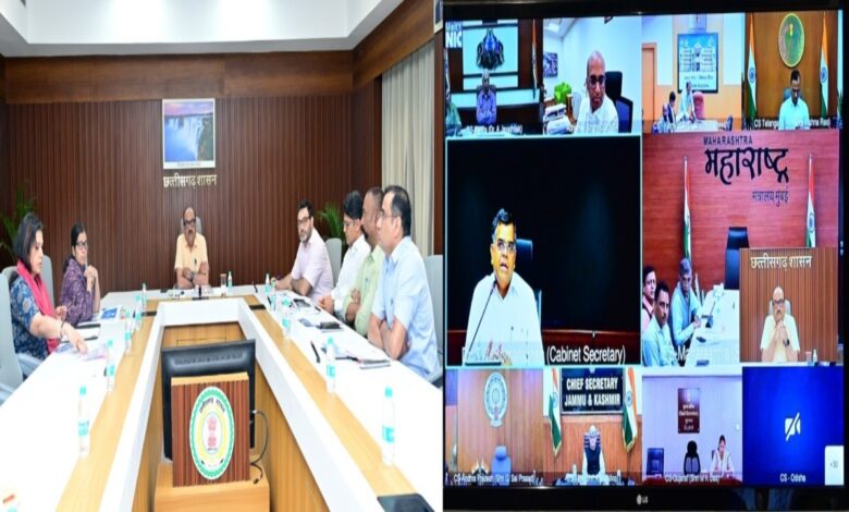 Deliberations on the Implementation of National Schemes: Chief Secretary Joins Video Conference
