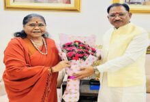 Sadhvi Niranjan Jyoti, Chairperson of the National Commission for Backward Classes, paid a courtesy call on Chief Minister Sai.