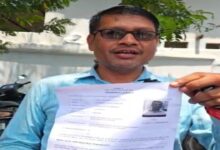 Ghanshyam Das Sahu received a free learner's driving license at the public grievance redressal camp.