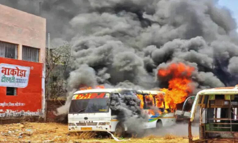 Fire breaks out in solar panel due to short circuit.
