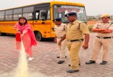 Inspection of school buses for student safety: 30 vehicles checked; notices issued to 45 operators.