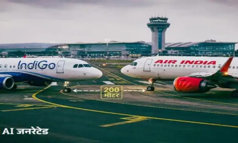 Major accident averted at airport; Air India and IndiGo aircraft came face-to-face.