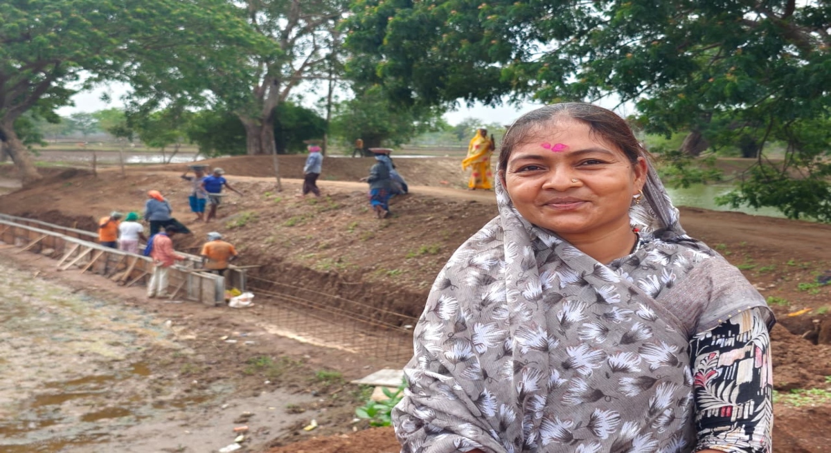 Construction of a concrete drain will provide the villagers of Jungera with permanent relief from waterlogging, fulfilling a long-standing demand.