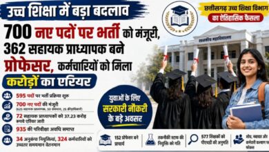Chhattisgarh moves forward with academic empowerment, employment generation, and employee welfare.