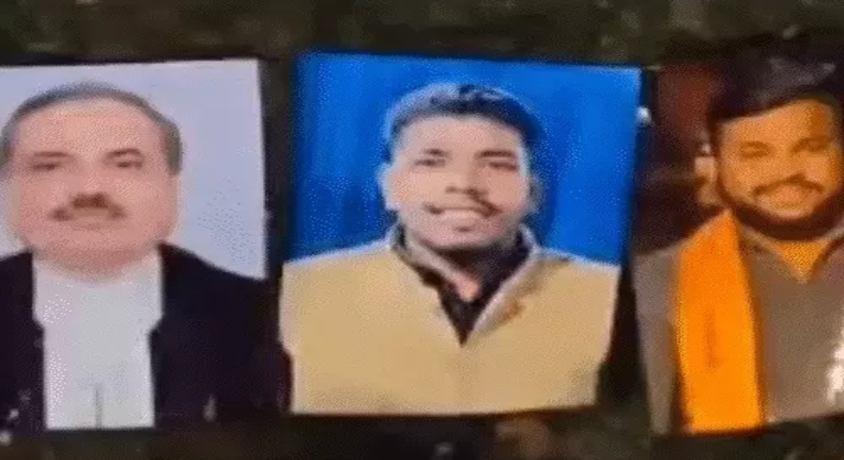 Tantric rituals performed in Bilaspur with a photograph of the Chief Justice.