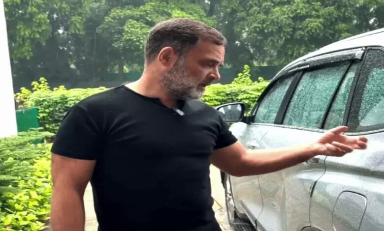 Rahul Gandhi raises questions about E20 petrol: Opens the car's fuel tank and remarks, "It’s not just a case of something being amiss; the entire thing is rotten."