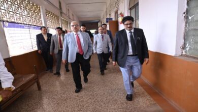 Chief Justice visits the court; reviews the digital justice system.