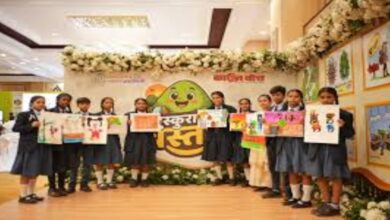 Children showcased their creative talent at the 'Muskurata Bastar' workshop.