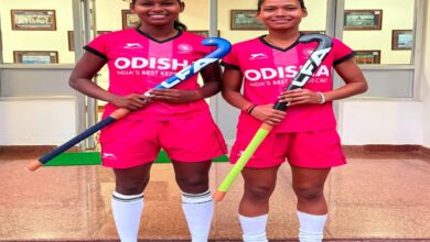 Two daughters of Chhattisgarh in the Indian junior hockey team.
