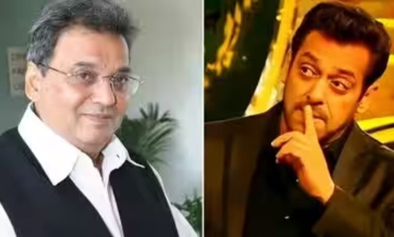 After a spat with Subhash Ghai, Salman was sent by his father, Salim Khan, to apologize.