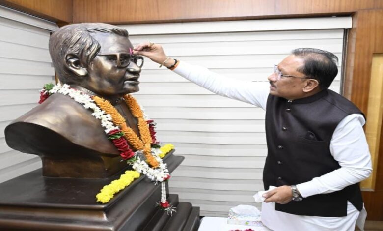 Tribute to Atal Ji: CM Sai says his contribution to the creation of Chhattisgarh will always be remembered.