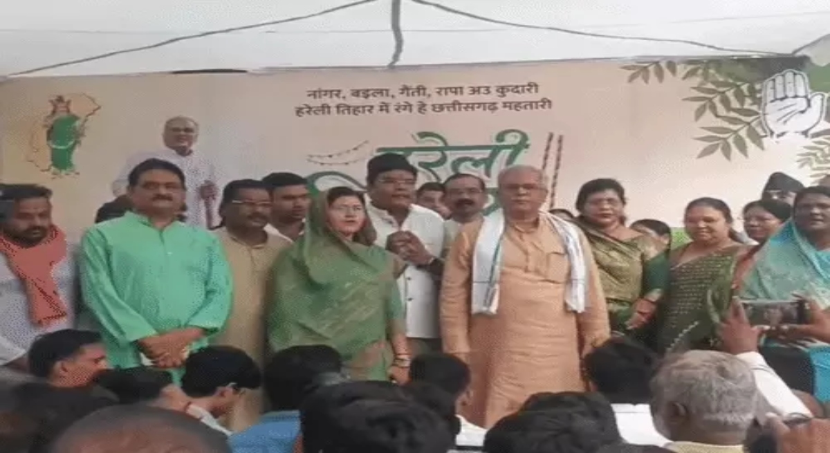 Bhupesh Baghel attacks BJP government on Hareli; says children washed away the ‘56-inch’ image in a minute.