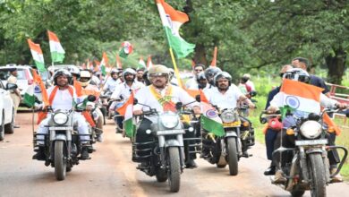 Deputy Chief Minister Vijay Sharma arrived in Dantewada on the second day of the Tiranga Yatra.