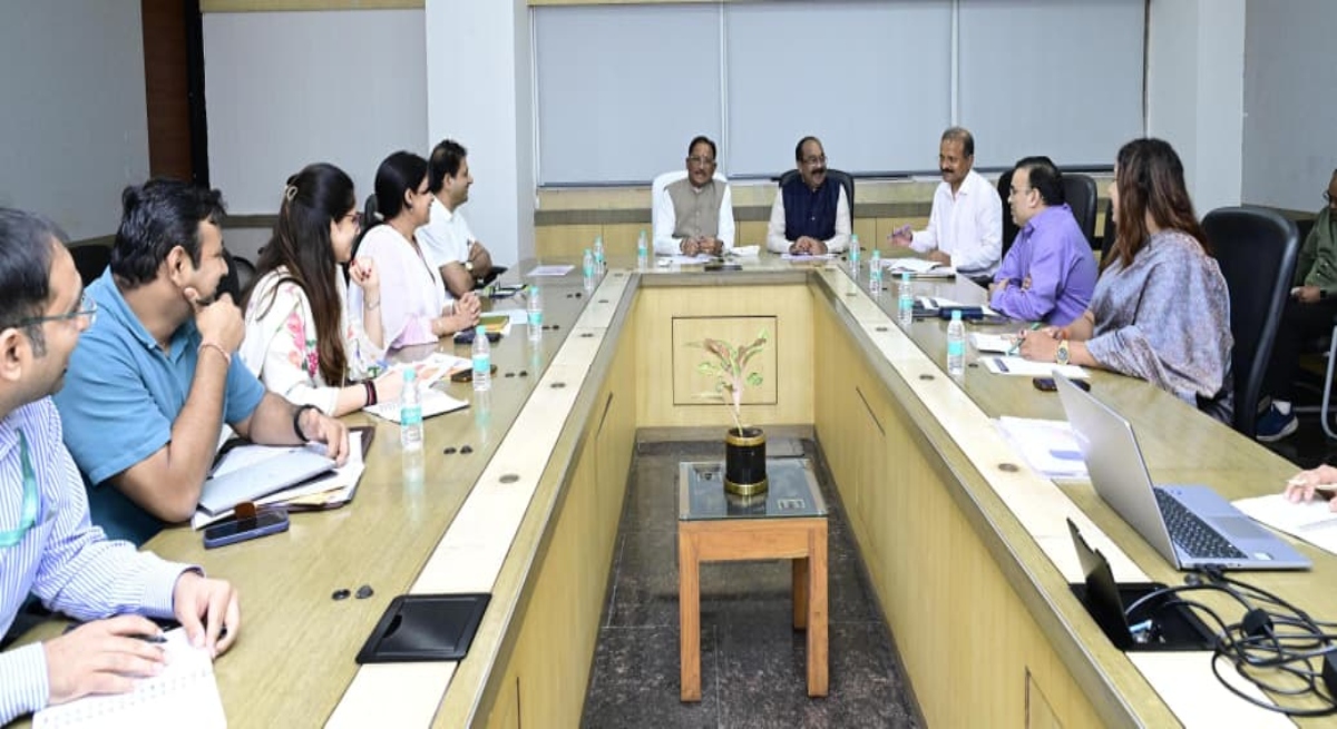 Provide youth with opportunities for service and leadership in every sector: CM Sai issues directives at the ‘Mera Yuva Bharat’ review meeting.