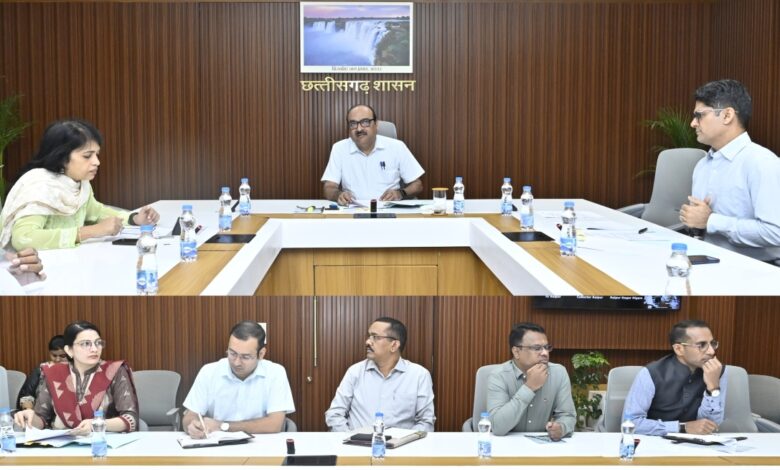 Review of preparations for the Vice President's visit to Chhattisgarh on September 2.