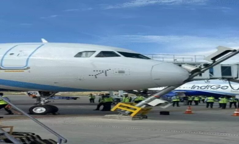 IndiGo aircraft hits pole while parking at airport: 200 passengers and crew safe; nose section damaged.