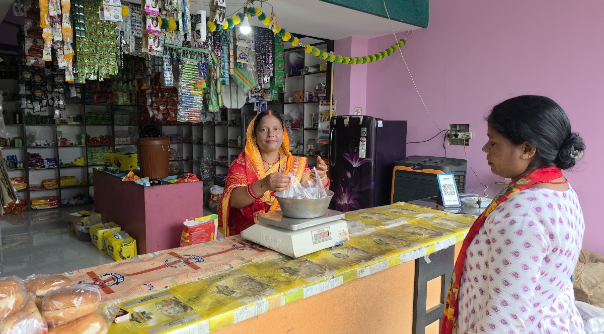 Women's group receives ₹1 lakh loan; grocery and cosmetics shop transforms their lives.