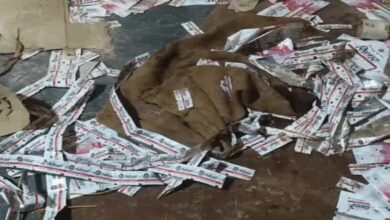 GST raid on Gutkha factory: Team arrives in 3 vehicles; 2 machines and 30 sacks of goods seized.