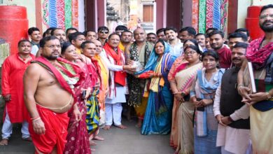 CM Sai offers prayers at Lingaraj Temple, prays for the state's prosperity.