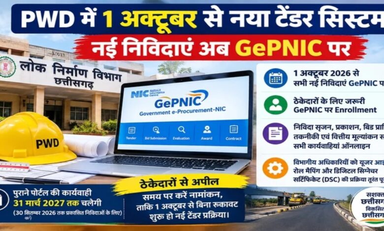 PWD's entire tendering process to move to GePNIC from October 1; contractors to receive training.