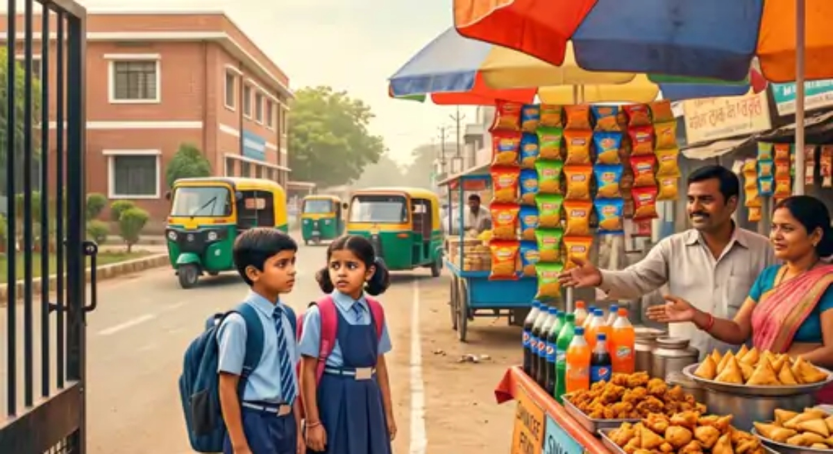Rules regarding junk food within a 50-meter radius of schools will be tightened.
