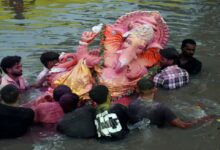 Ganesh Visarjan takes place across the country today; 25,000 personnel deployed in Mumbai.