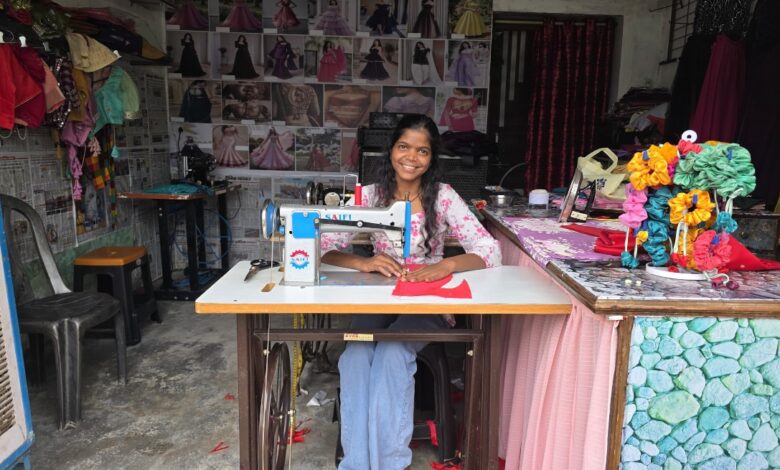 Urmila became self-reliant through skill training; now she is providing employment to others as well.