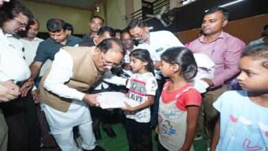 CM Sai visits flood-hit Bastar; families receive ₹10,000 in aid.