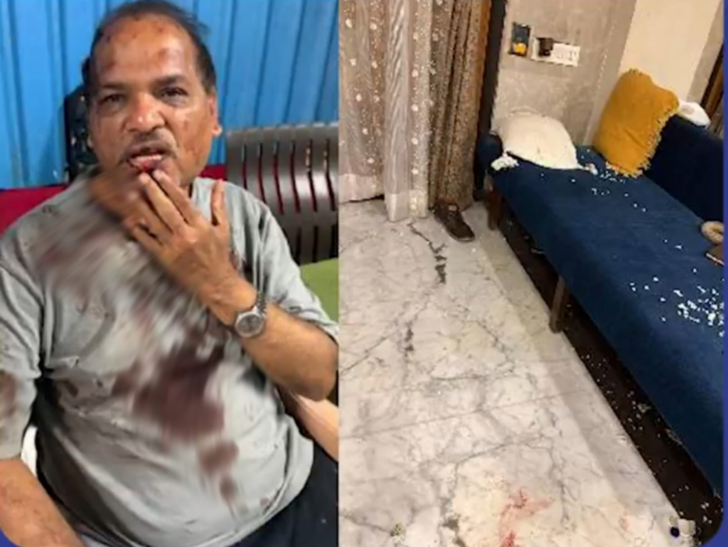 रिटायर्ड डॉक्टर ने मारपीट करने का आरोप लगाया है।