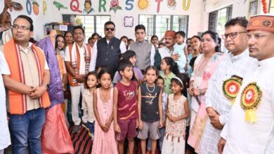 'Angan Milan' event in Sarangarh: 'Godh Bharai' (baby shower) for expectant mothers and distribution of nutrition kits.