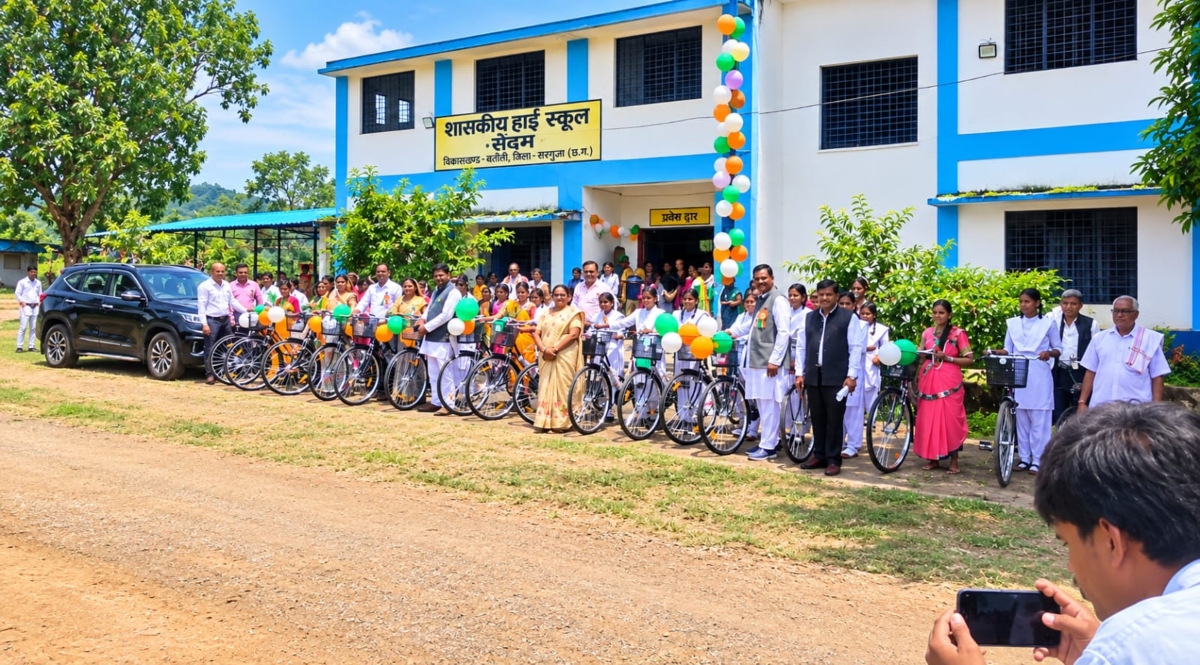Getting a bicycle made the path to education easier.